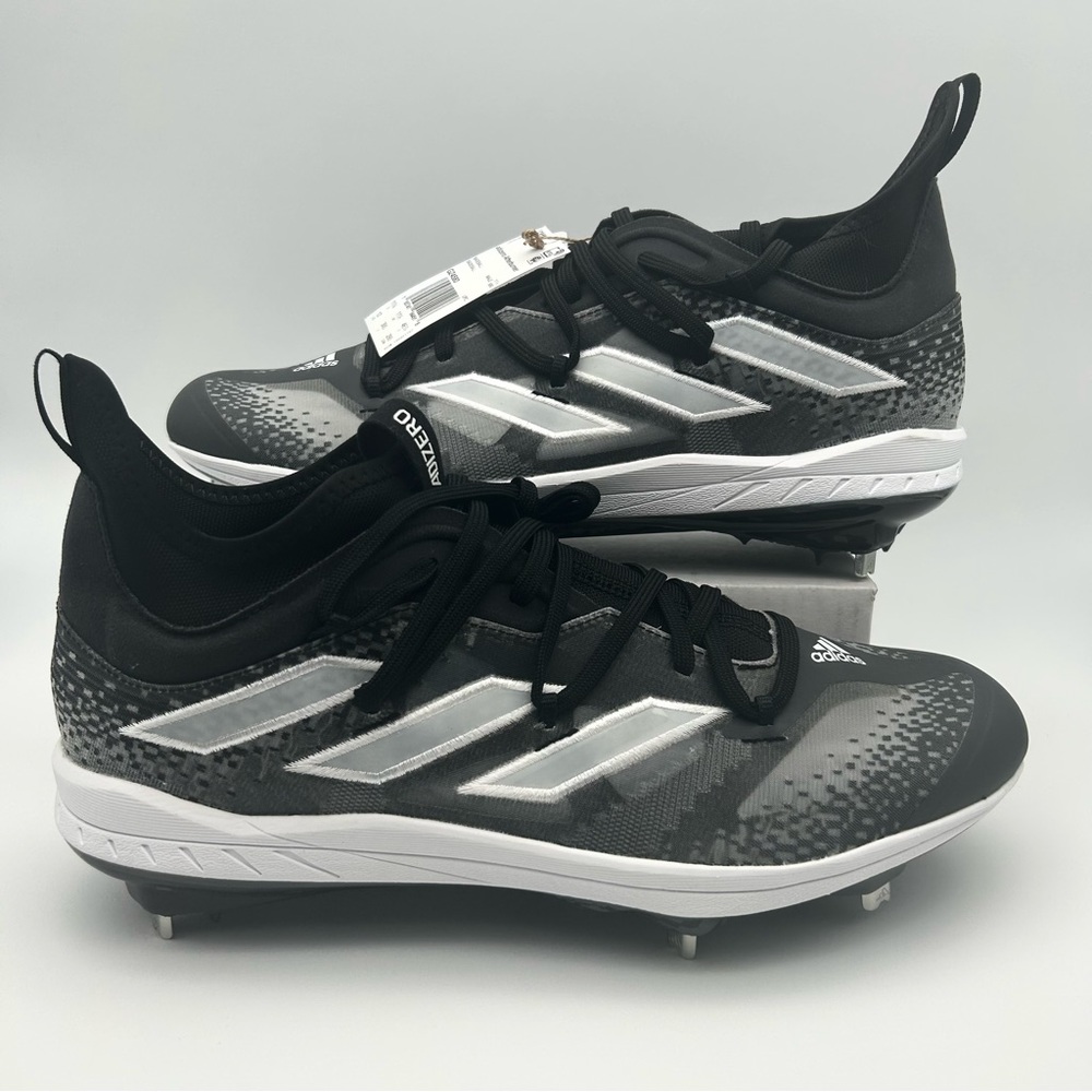 Adidas Adizero Afterburner NWV Black Mid Baseball Cleats Men's Size 12 GZ4580